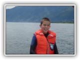 Alex nach geglückter Wakeboardfahrt.